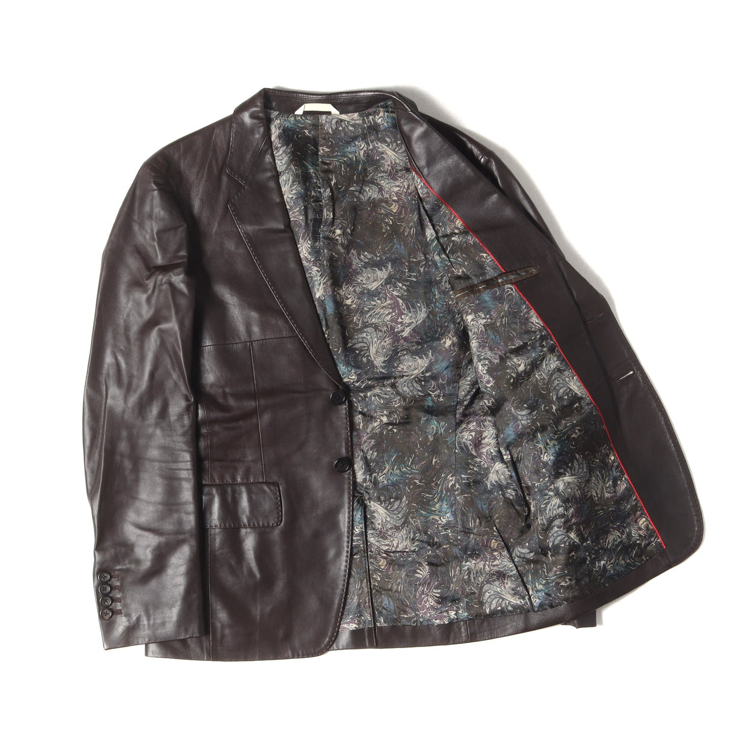 シープ スキン レザー 2B テーラード ジャケット (234212 2407CLJ)