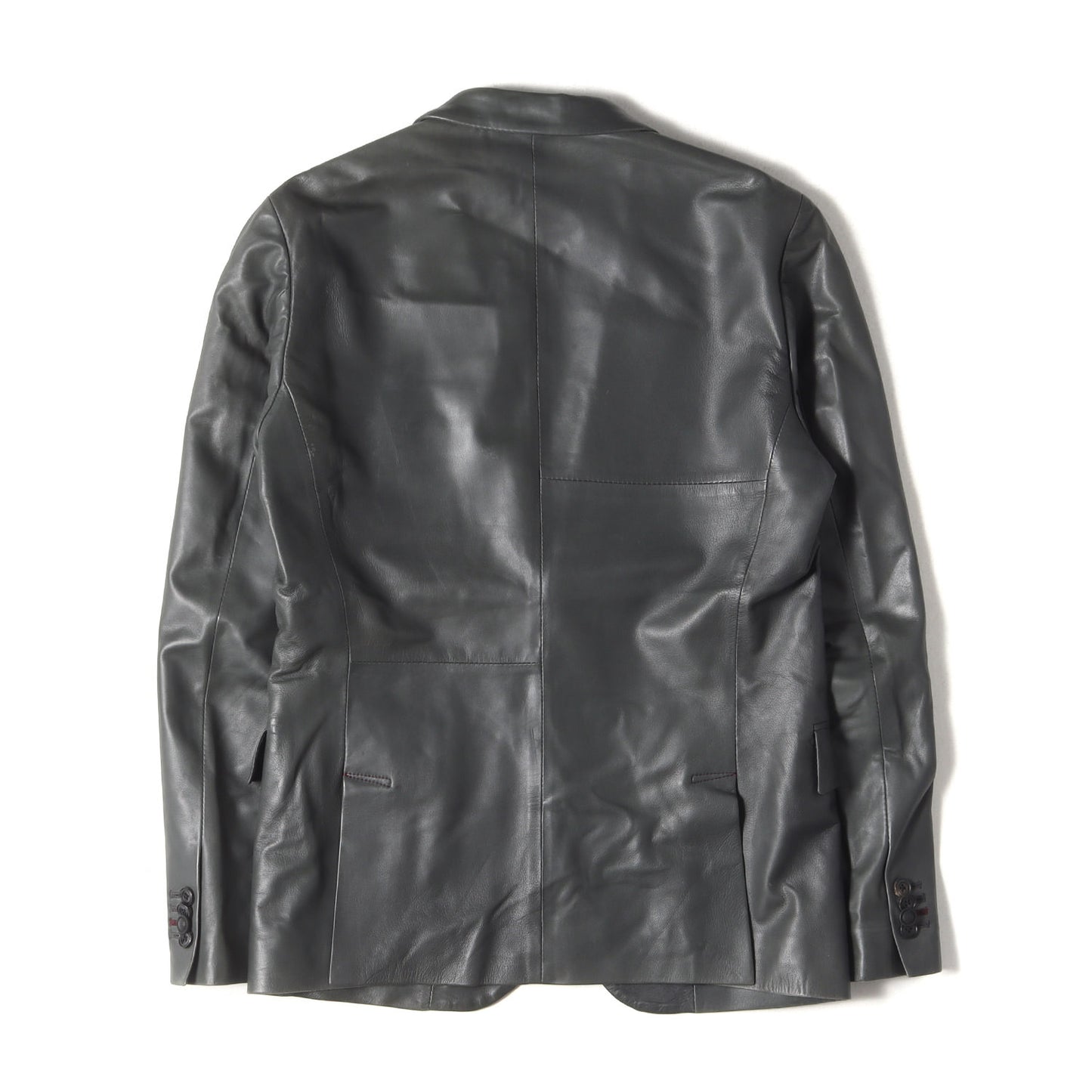 シープ スキン レザー 2B テーラード ジャケット (203229 671KLJ)