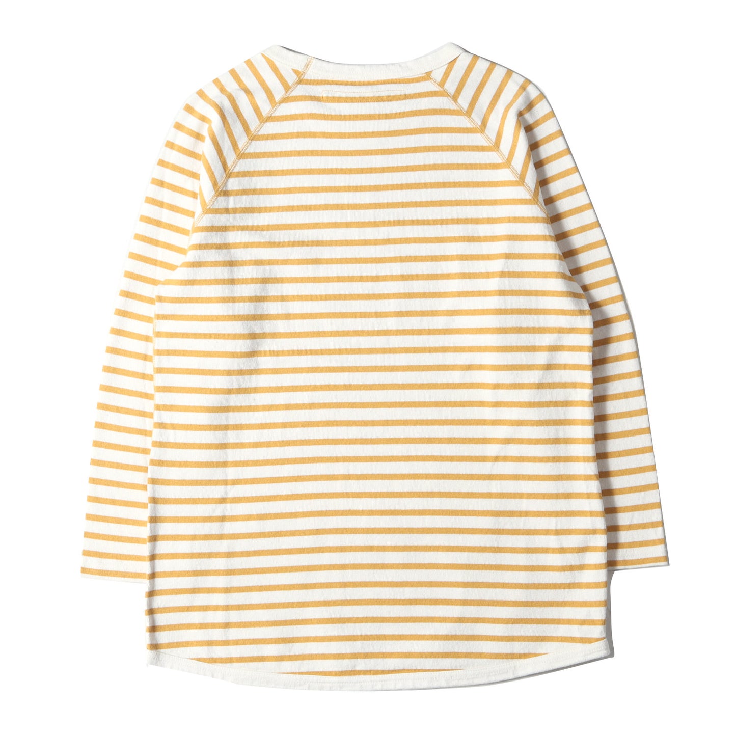 × STEPS 別注 ボーダー ビフポケ ラグラン カットソー (Bifu Poke Tee E-12565+STP) / 七分袖 Tシャツ クォータースリーブ