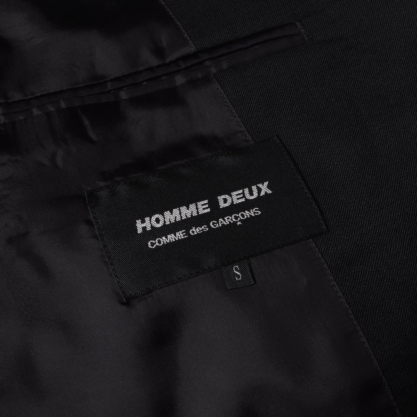 23AW ロゴジャガード キュプラ 切替 ウール 段返り4B テーラード ジャケット (DL-J032) / 変型 ブレザー