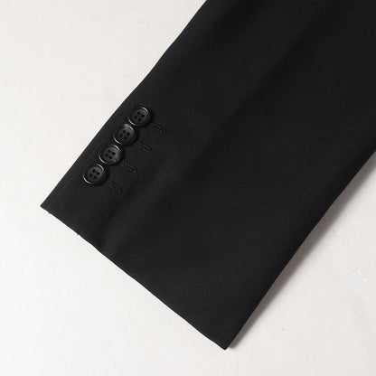 23AW ロゴジャガード キュプラ 切替 ウール 段返り4B テーラード ジャケット (DL-J032) / 変型 ブレザー