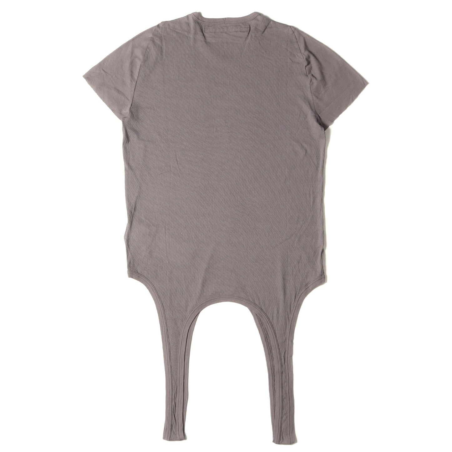 24SS サスペンダー付き リブ編み コットン Tシャツ (COTTON RIB CUT & SEWN5 857CUM5) / カットソー 変型 デザイン