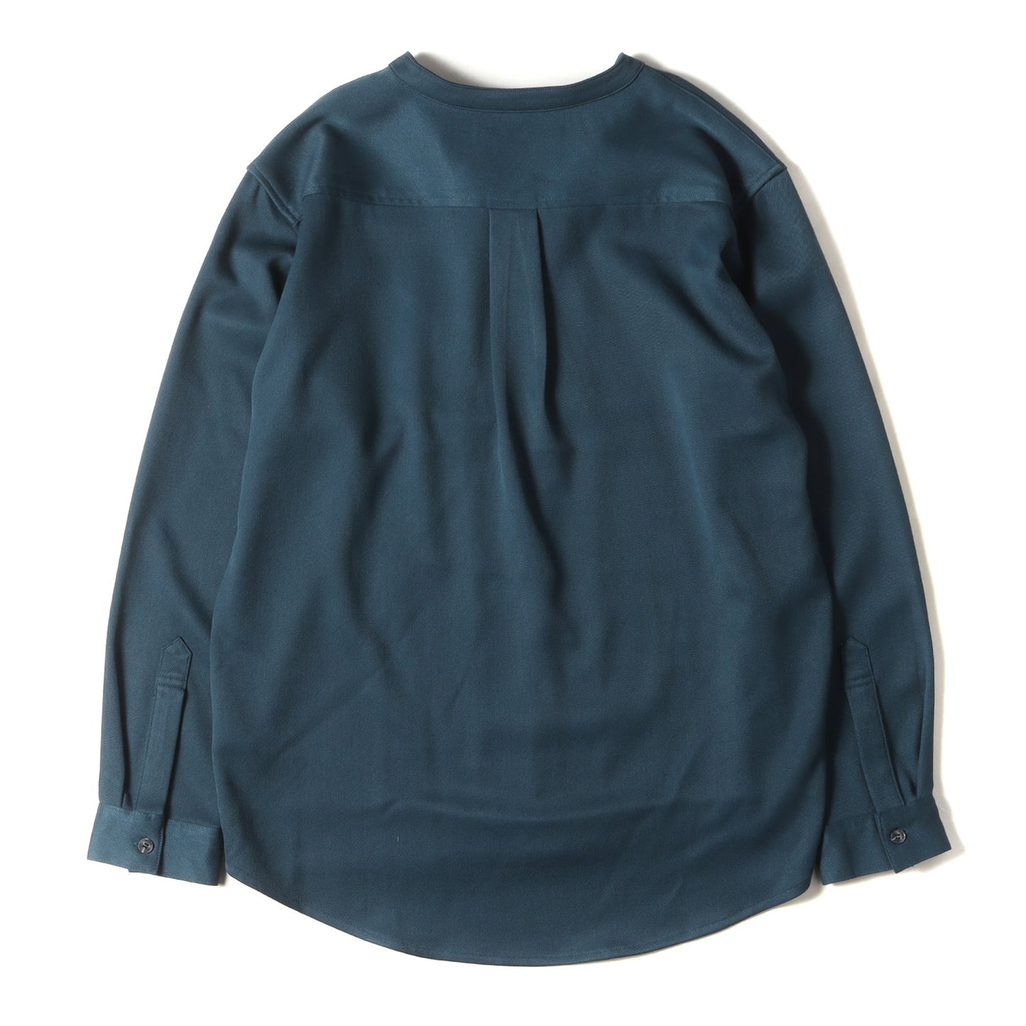 22AW バンドカラー ストレッチ ポリレーヨン ツイル スキッパー シャツ (STRETCH BAND COLLAR SKIPPER SHIRTS MGN-222-002-G) / 長袖