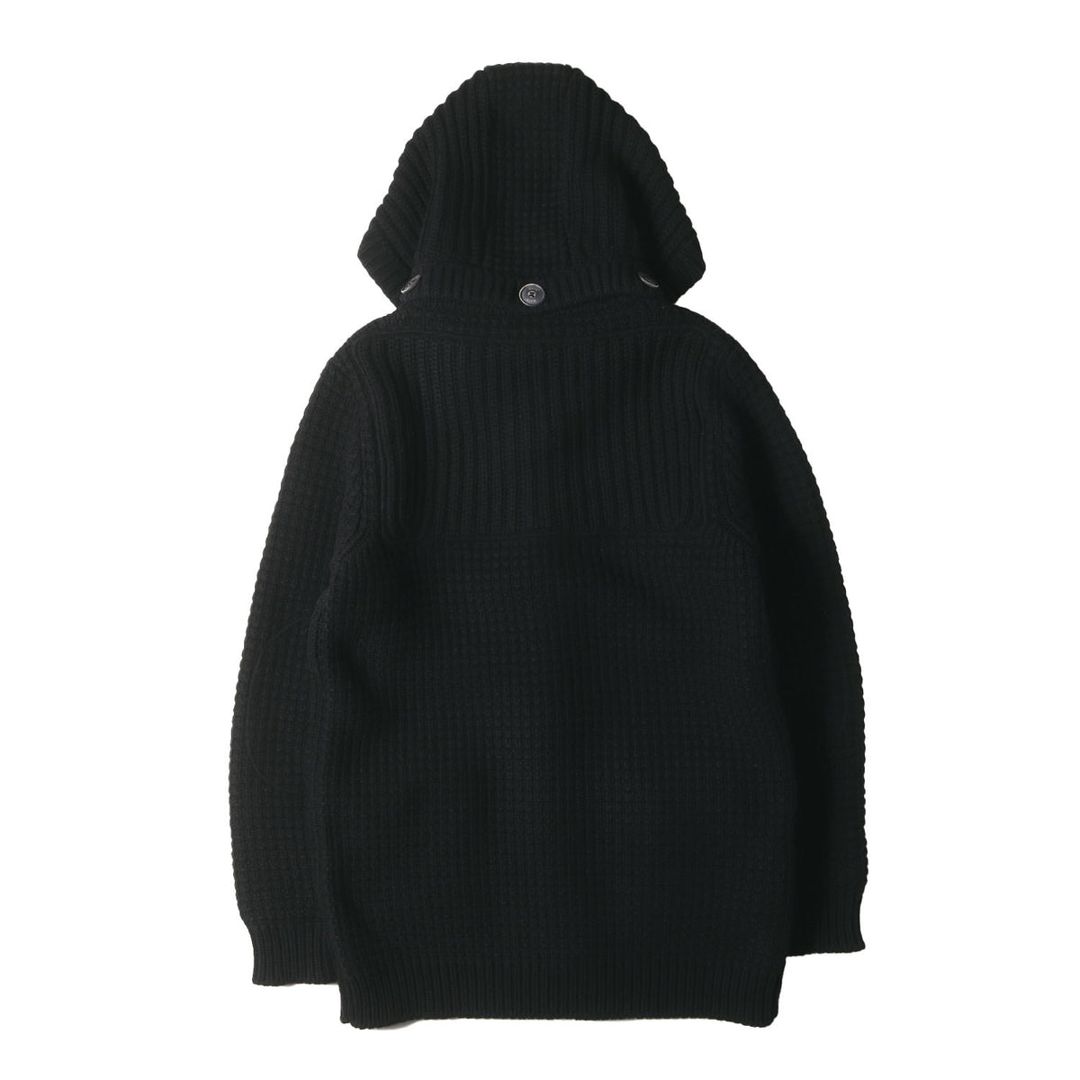 取り外し可能フード ニット ショート ダッフルコート