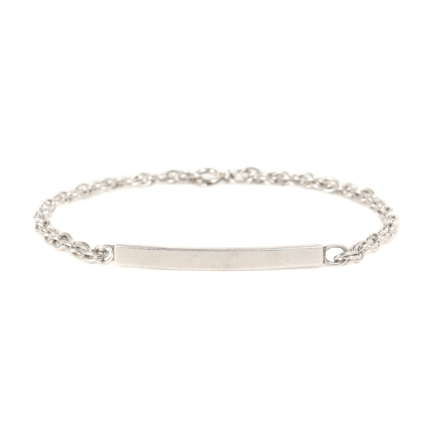 ID プレート スクリュー チェーン シルバー ブレスレット / Ag925 アクセサリー ラグジュアリー