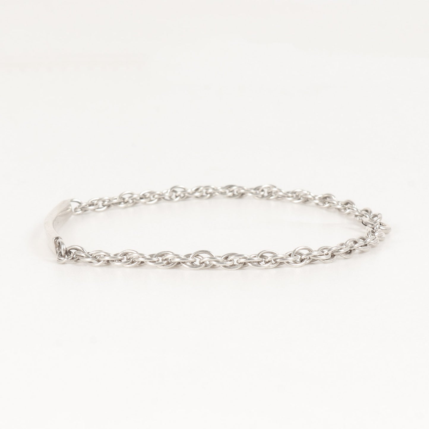 ID プレート スクリュー チェーン シルバー ブレスレット / Ag925 アクセサリー ラグジュアリー