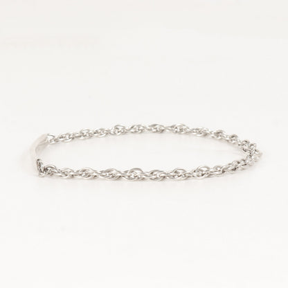 ID プレート スクリュー チェーン シルバー ブレスレット / Ag925 アクセサリー ラグジュアリー