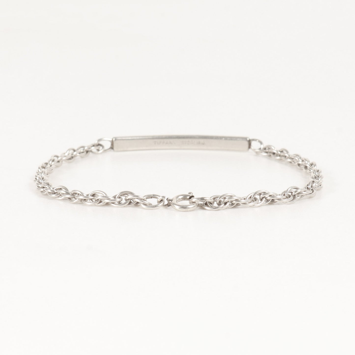 ID プレート スクリュー チェーン シルバー ブレスレット / Ag925 アクセサリー ラグジュアリー