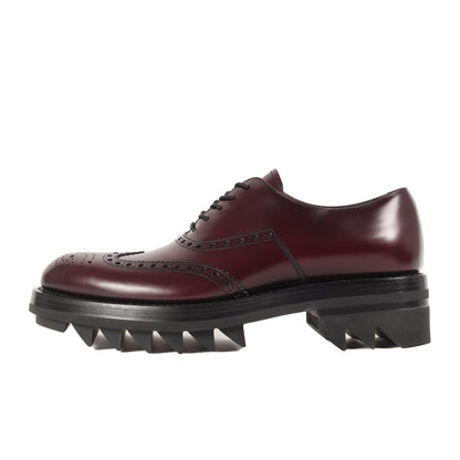 PRADA (プラダ) メダリオン ウイングチップ シャークソール レザー 