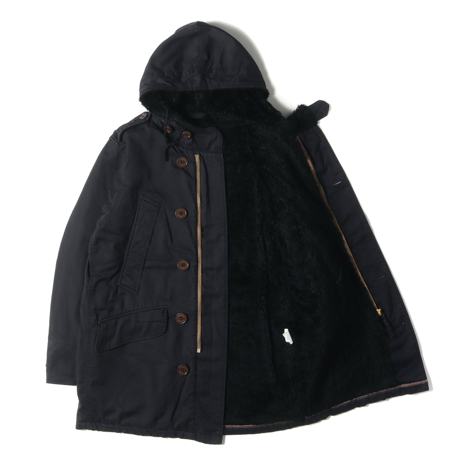 HYSTERIC GLAMOUR 裏ボア モッズコート 黒L ◇ ヒステリックグラマー 