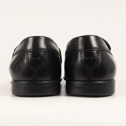 00s スクエアトゥ レザー ペニー コイン ローファー / スリッポン ドレス シューズ 2007年製 Y2K アーカイブ ビジネス フォーマル ビジカジ オフィカジ イタカジ ラグカジ