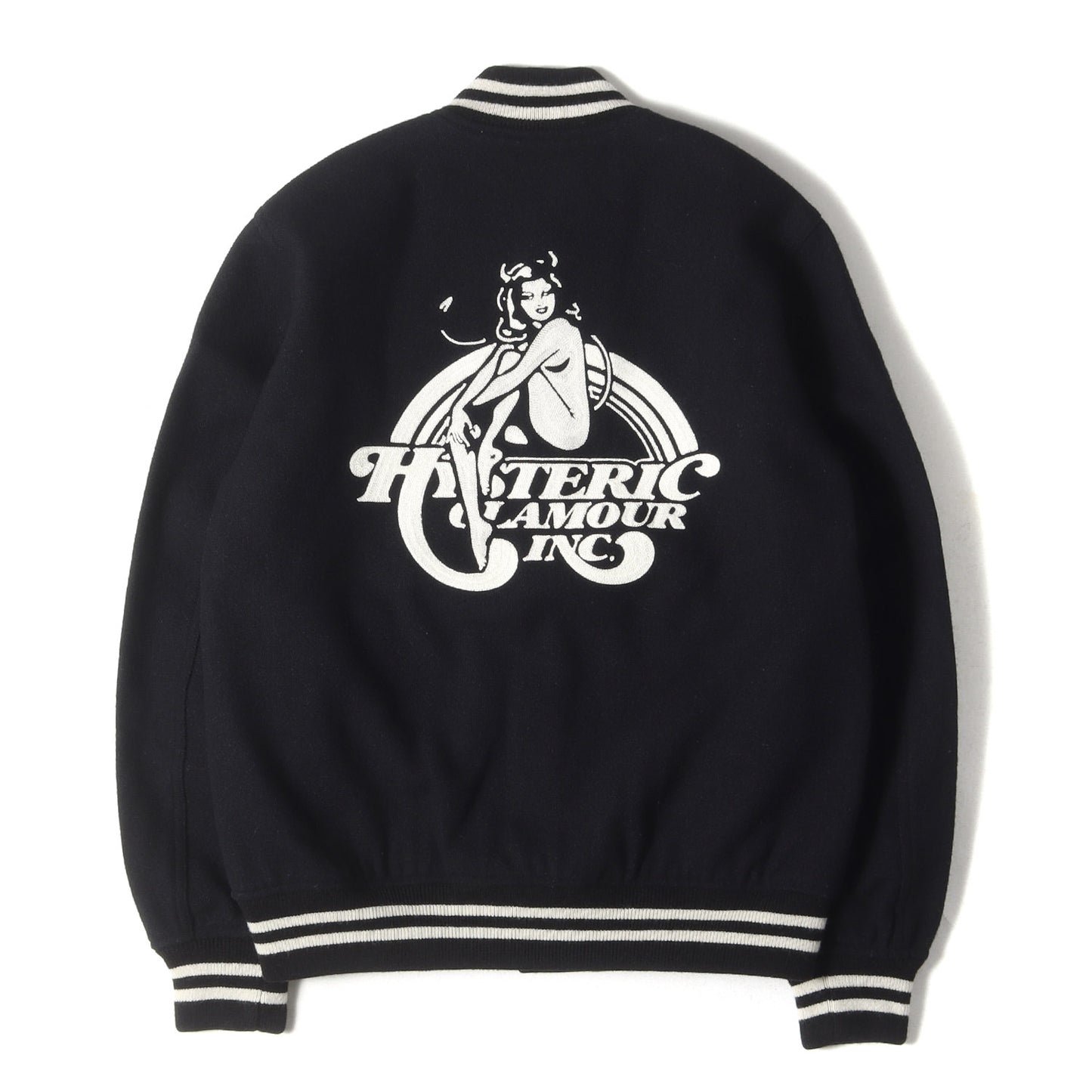 HYSTERIC INC 刺繍 メルトン スタジャン (02183AB11)