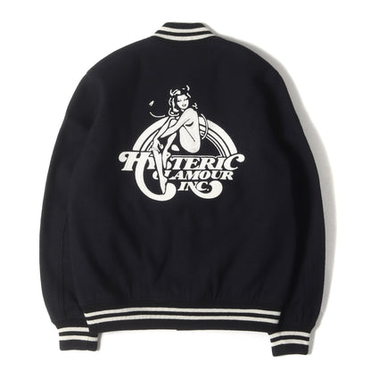 HYSTERIC INC 刺繍 メルトン スタジャン (02183AB11)