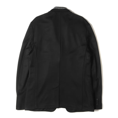 19AW ロゴテープ ラペル ストレッチ レーヨンナイロン ジャージー 2B テーラード ジャケット (BM305R101P) / ブレザー