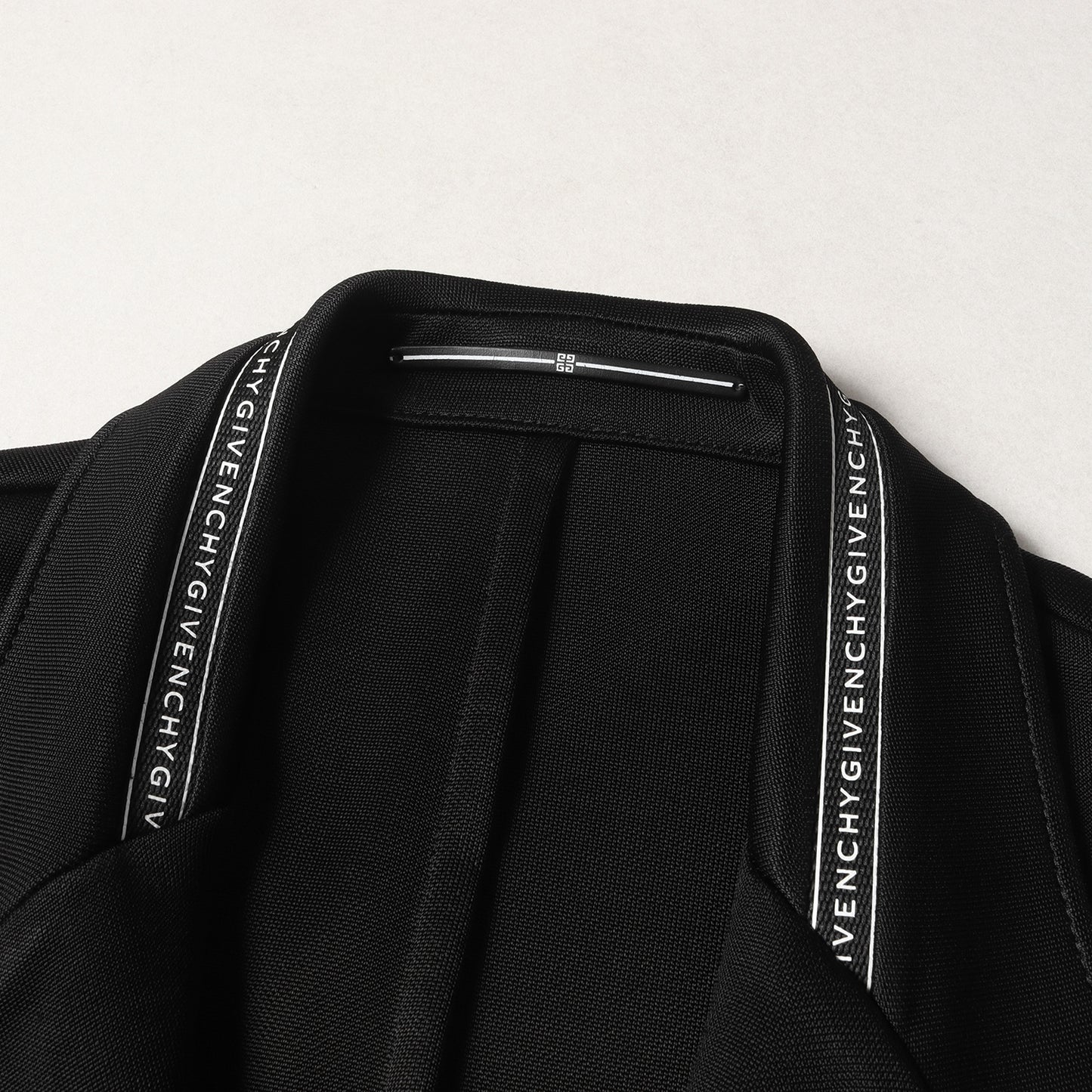 19AW ロゴテープ ラペル ストレッチ レーヨンナイロン ジャージー 2B テーラード ジャケット (BM305R101P) / ブレザー