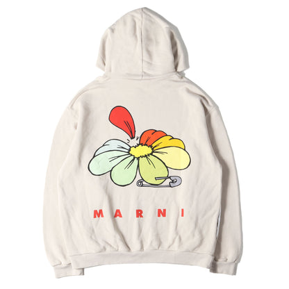 MARNI (マルニ) バック フラワー ロゴ オーバー サイズ スウェット  