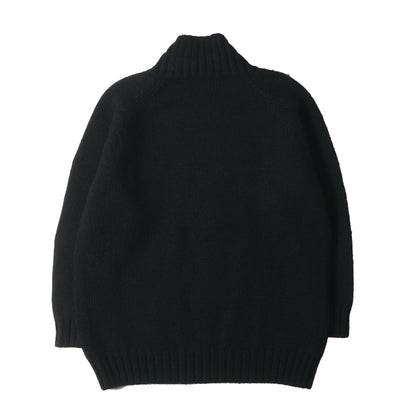 ハイネック シャギー ウール ローゲージ ニット (1133-10-005)