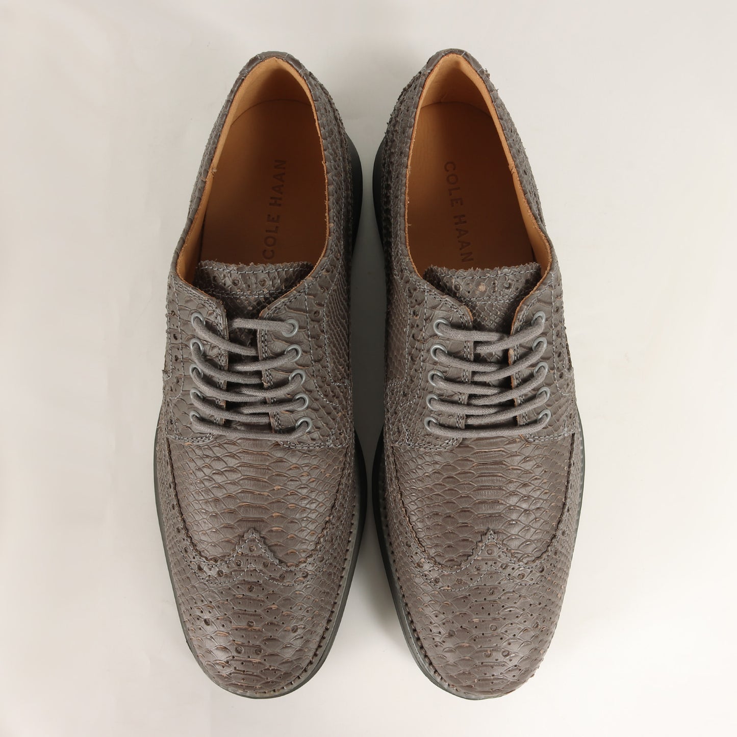 スネーク 型押し ルナグランド ロングウィング レザー シューズ (LUNAR GRAND LONG WING C13668) / キレカジ 短靴 パイソン