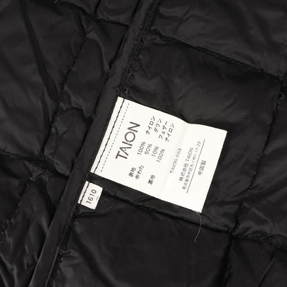 ベーシック ハイネック Wジップ インナー ダウンベスト (TAION-002)