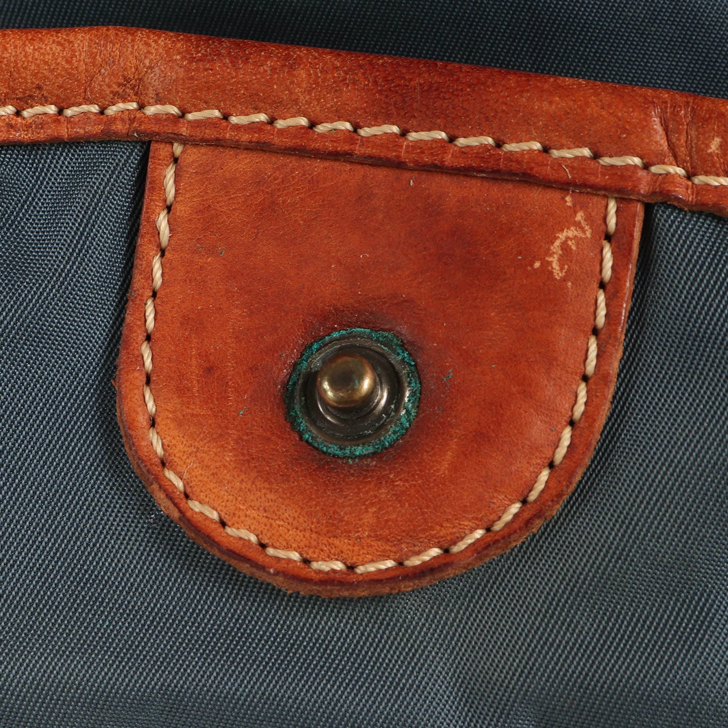 2WAY ナイロン レザー コンビ ショルダー ハンド バッグ (1999) / 肩掛け カバン ビジネス オフィカジ ビジカジ イタカジ