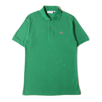 ワンポイント ワニ ワッペン 刺繍 半袖 鹿の子 ポロシャツ (L1212A) / CLASSIC FIT MADE IN JAPAN