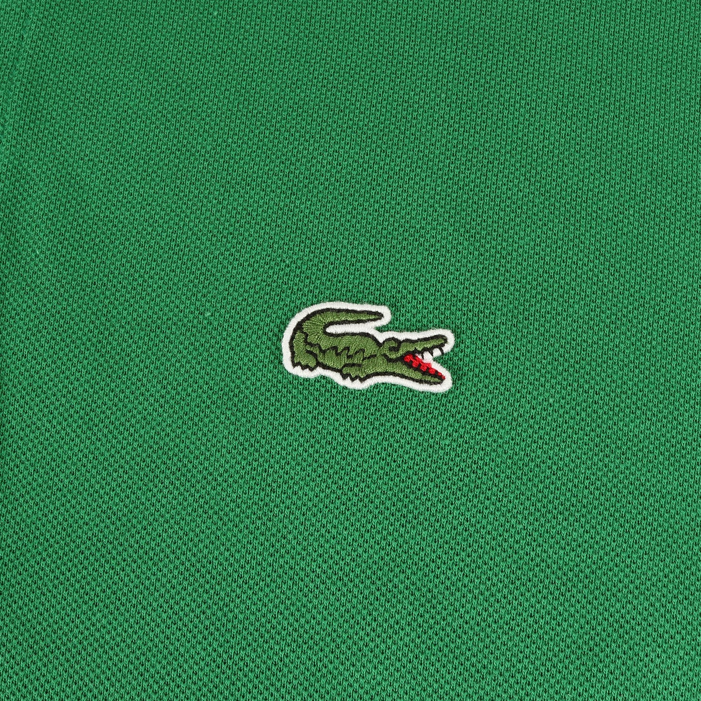 ワンポイント ワニ ワッペン 刺繍 半袖 鹿の子 ポロシャツ (L1212A) / CLASSIC FIT MADE IN JAPAN