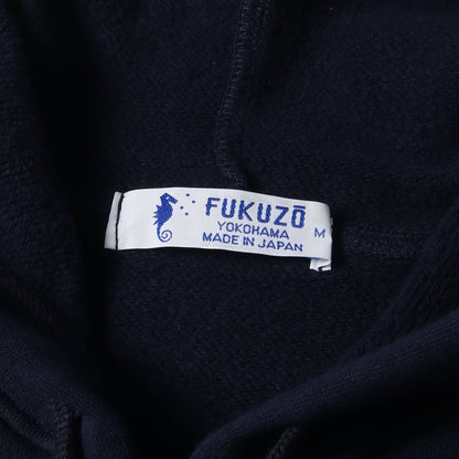 タツノオトシゴ 刺繍 スウェット ジップ パーカー / 裏起毛 YOKOHAMA MADE IN JAPAN