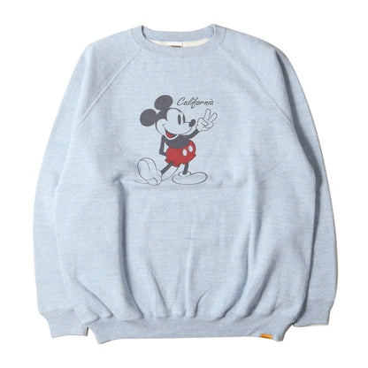 23AW × Disney MICKEY コットン レーヨン スウェット (DISNEY × SD 88/12 California Crew Sweat) / トレーナー プルオーバー 裏起毛