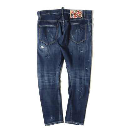 19AW クラッシュリペア ペイント加工 ストレッチ デニム スキニー パンツ (Sexy Twist Jean S74LB0596 S30342) / ボタンフライ ジーンズ