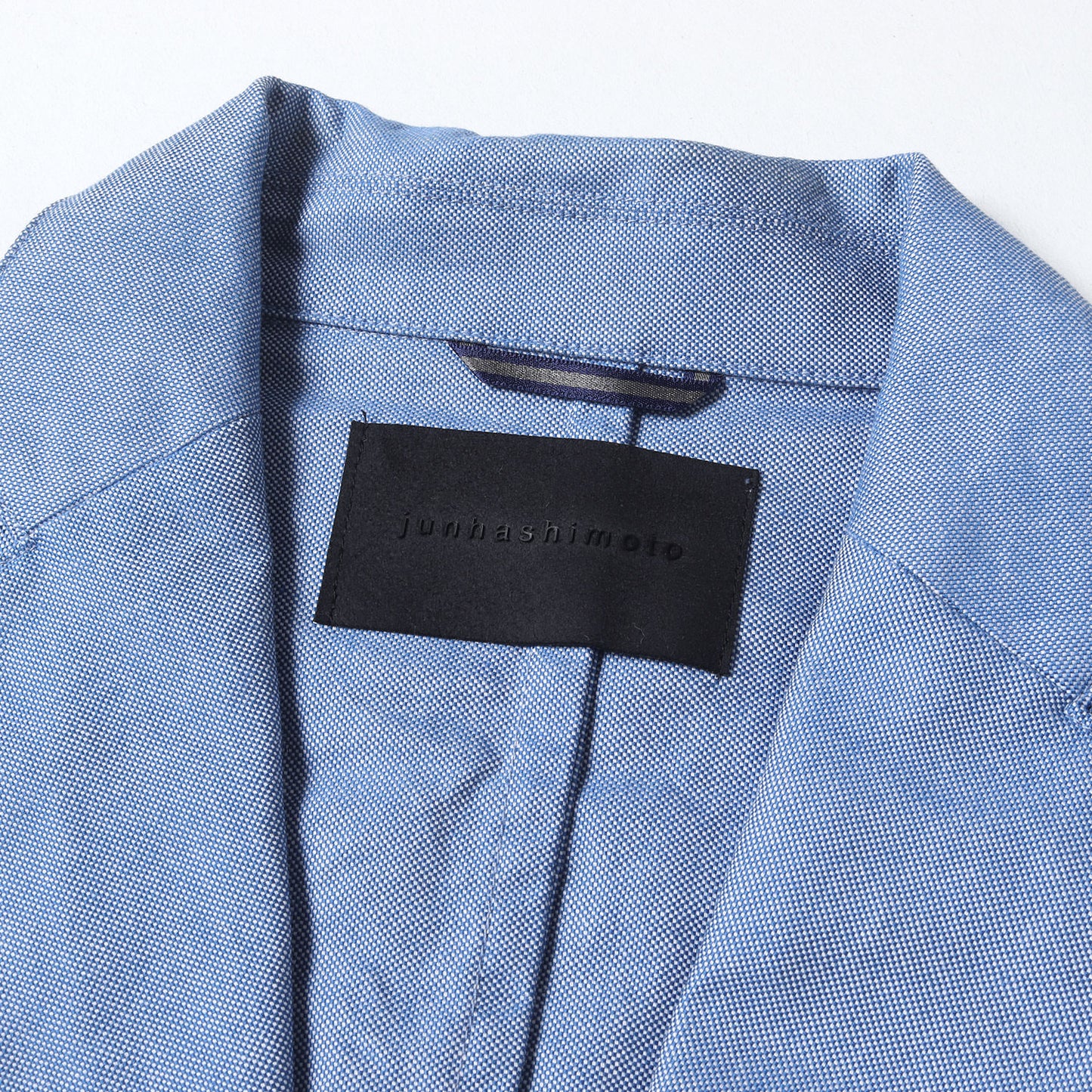 カモ 切替 シャンブレー 2B テーラード ジャケット (1031710009) / アンコン 定番 ベーシック アウター 羽織 ラグカジ ビジカジ オフィカジ