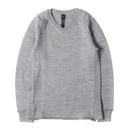 Vネック ウール バイカーニット(wjk biker knit)