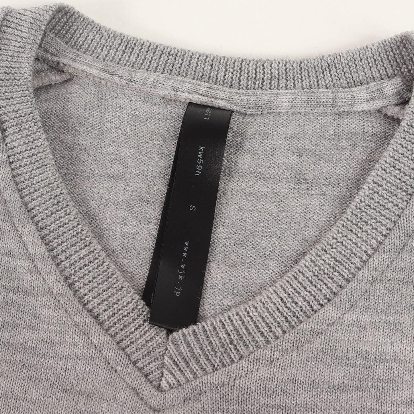 Vネック ウール バイカーニット(wjk biker knit)