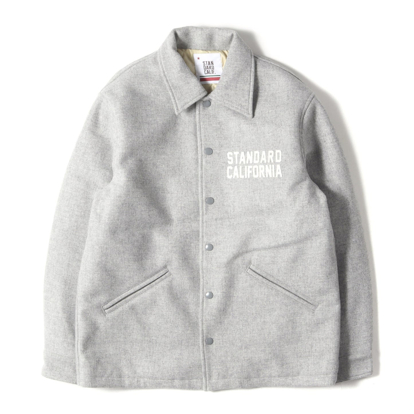 フェルトパッチ SUPER 140’S メリノウール ダブル メルトン コーチジャケット (SD VARSITY JACKET)
