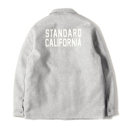 フェルトパッチ SUPER 140’S メリノウール ダブル メルトン コーチジャケット (SD VARSITY JACKET)