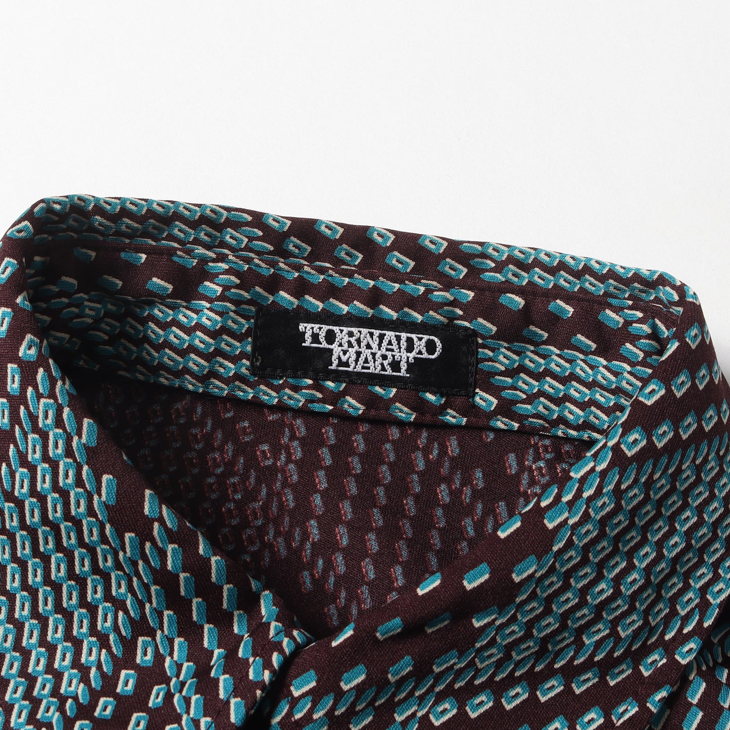 90s - 00s ジオメトリック ポリ ジャージー ボックスシルエット シャツ / 長袖 総柄 アーカイブ Y2K