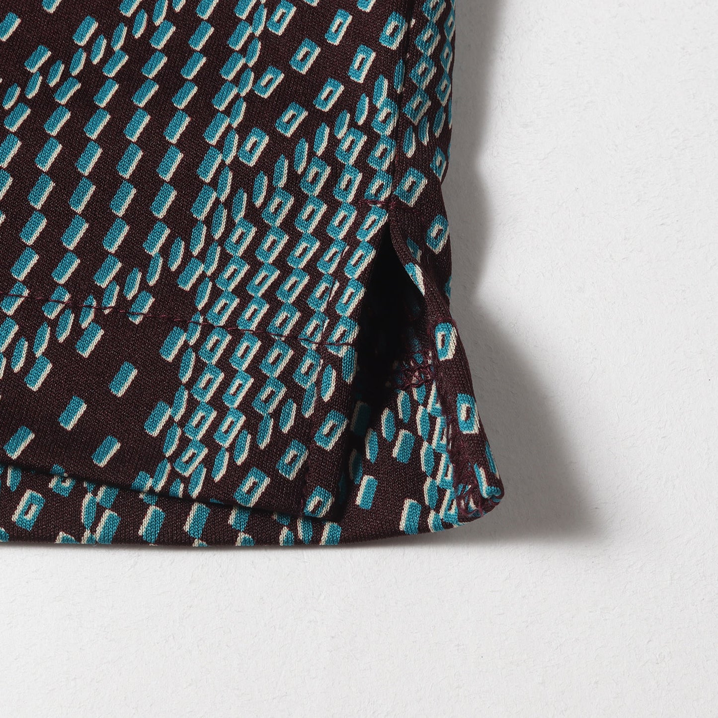 90s - 00s ジオメトリック ポリ ジャージー ボックスシルエット シャツ / 長袖 総柄 アーカイブ Y2K