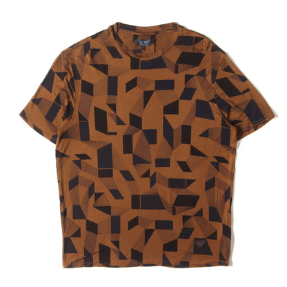 近年モデル ジオメトリック ストレッチ ビスコース Tシャツ