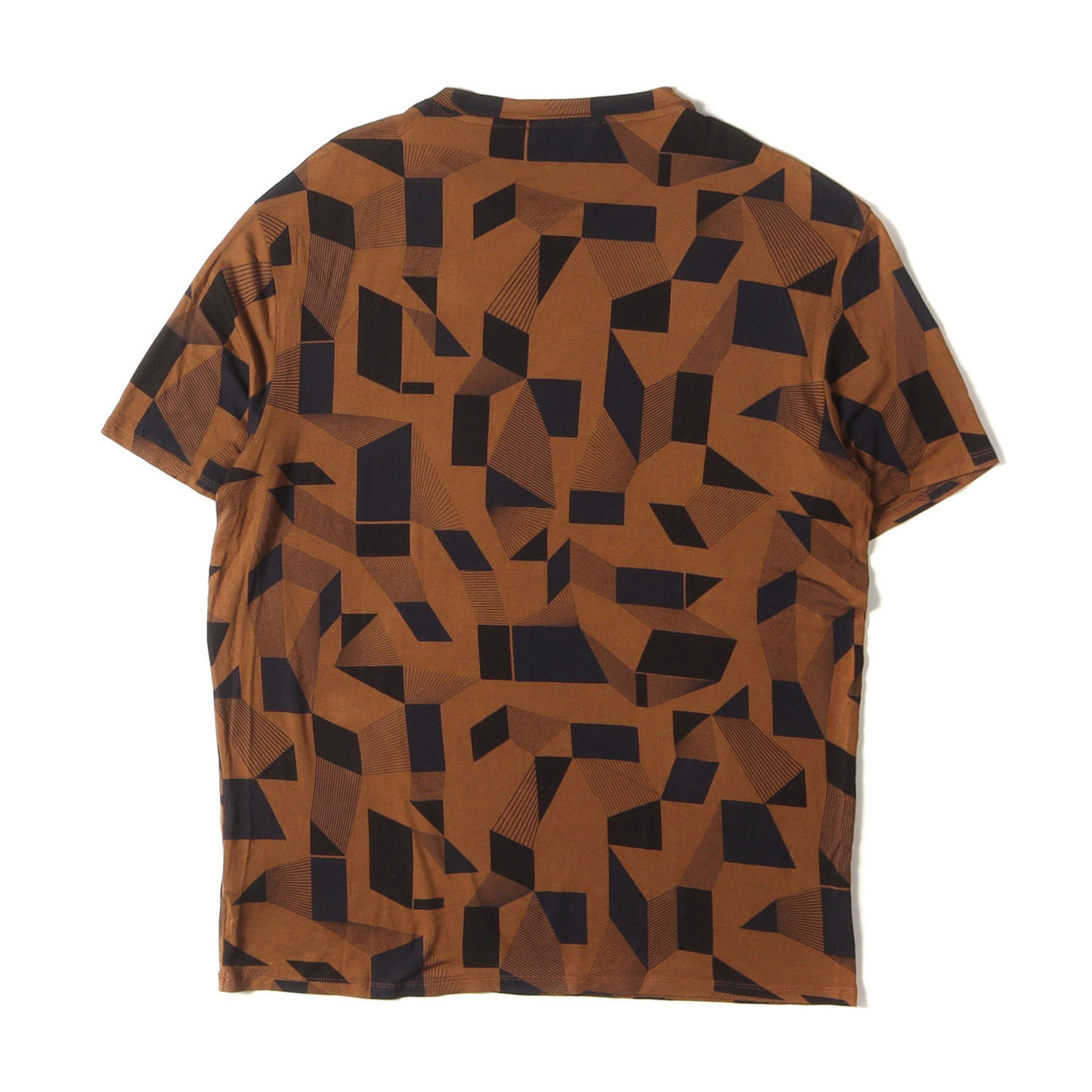 近年モデル ジオメトリック ストレッチ ビスコース Tシャツ