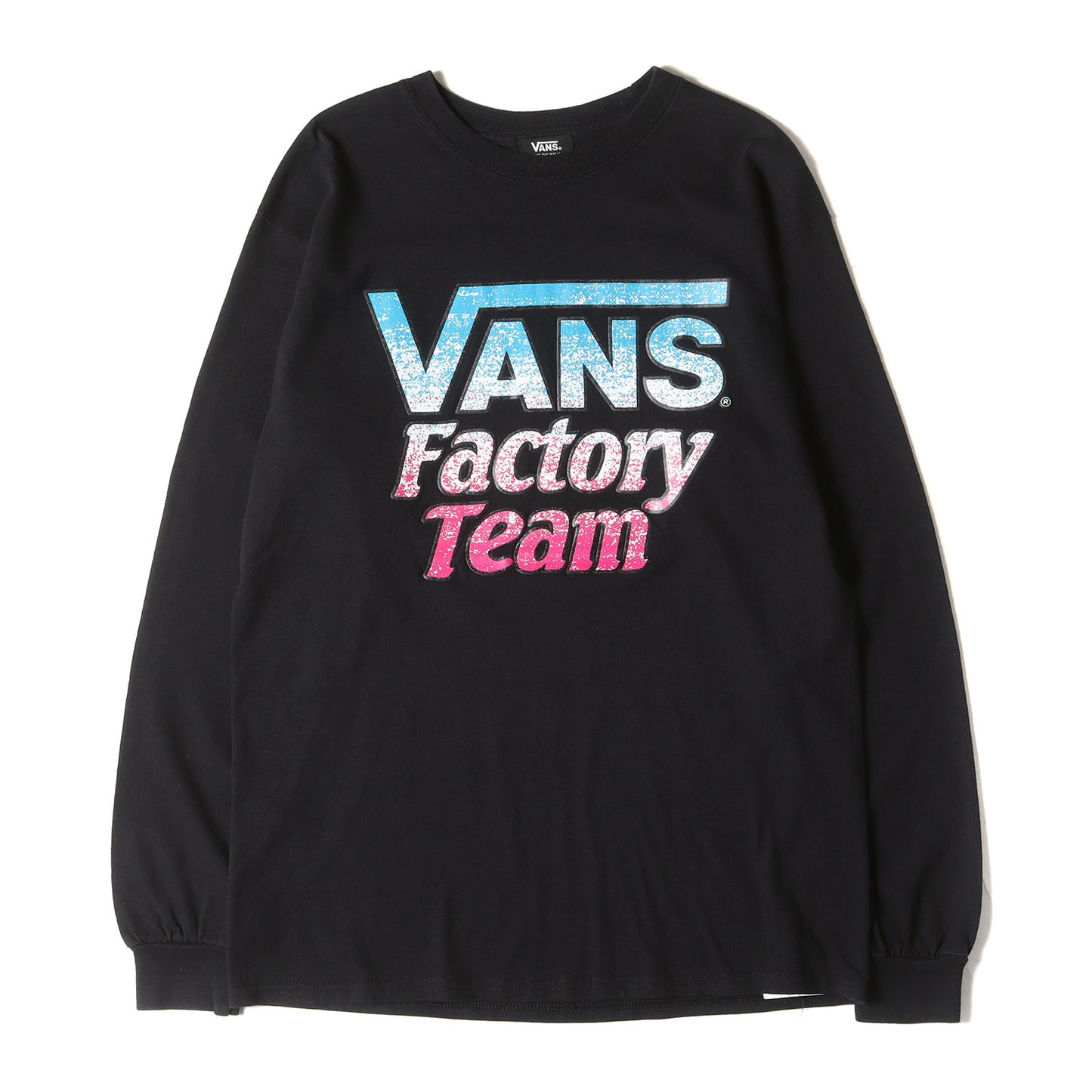 × VANS ファクトリー ロゴ ロングスリーブ Tシャツ / ロンT 長袖 VANS FACTORY TEAM