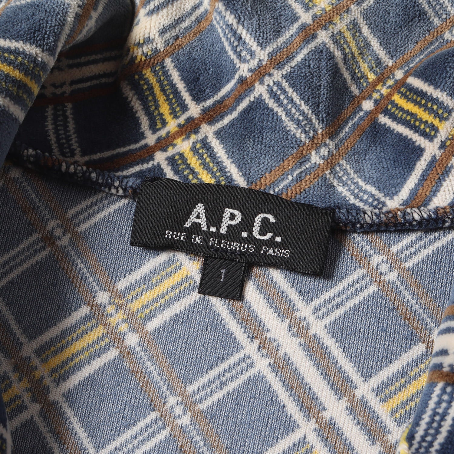 A.P.C. (アーペーセー) 90s - 00s バイアスチェック 起毛 カットパイル 
