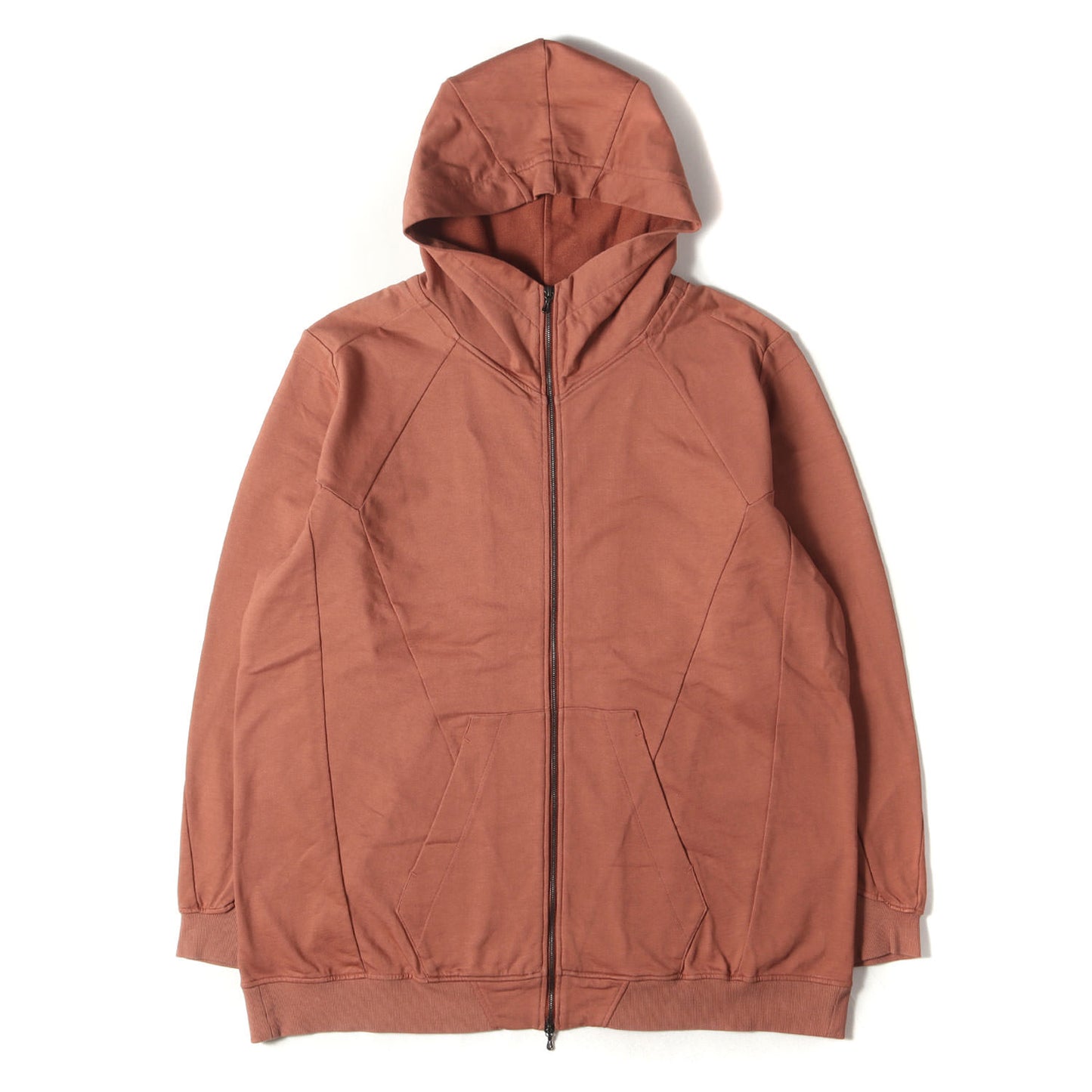 24SS スイッチング ライトウェイト スウェット ダブルジップ パーカー (COTTON SWEAT 857CUM1)