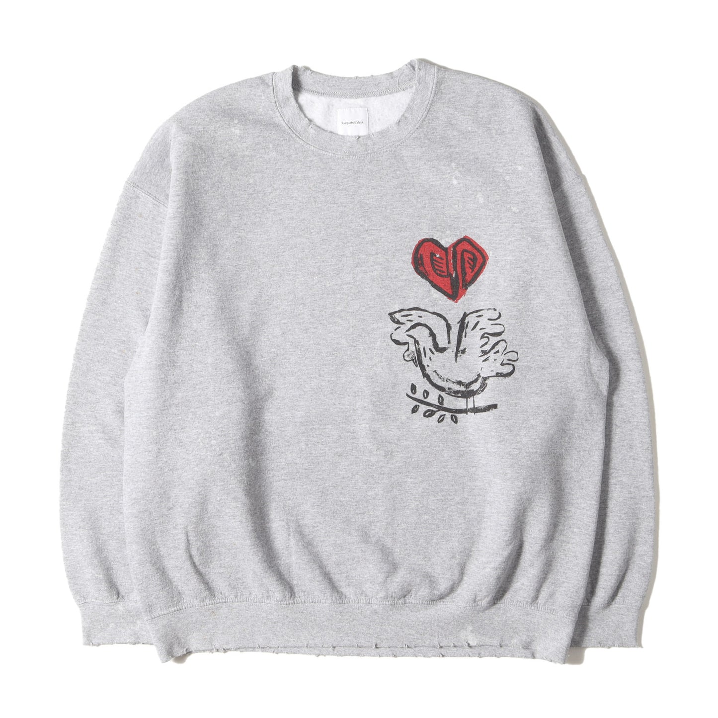 23AW ヴィンテージ加工 グラフィック コットンポリ スウェット (VINTAGE SWEAT SHIRTS OLIVE BRANCH 23AW-CSS-001) / 裏起毛 トレーナー プルオーバー ドメブラ