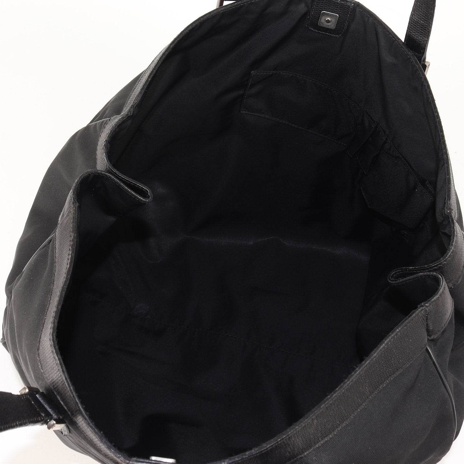 GUCCI (グッチ) ナイロン レザー コンビ ボストン トートバッグ