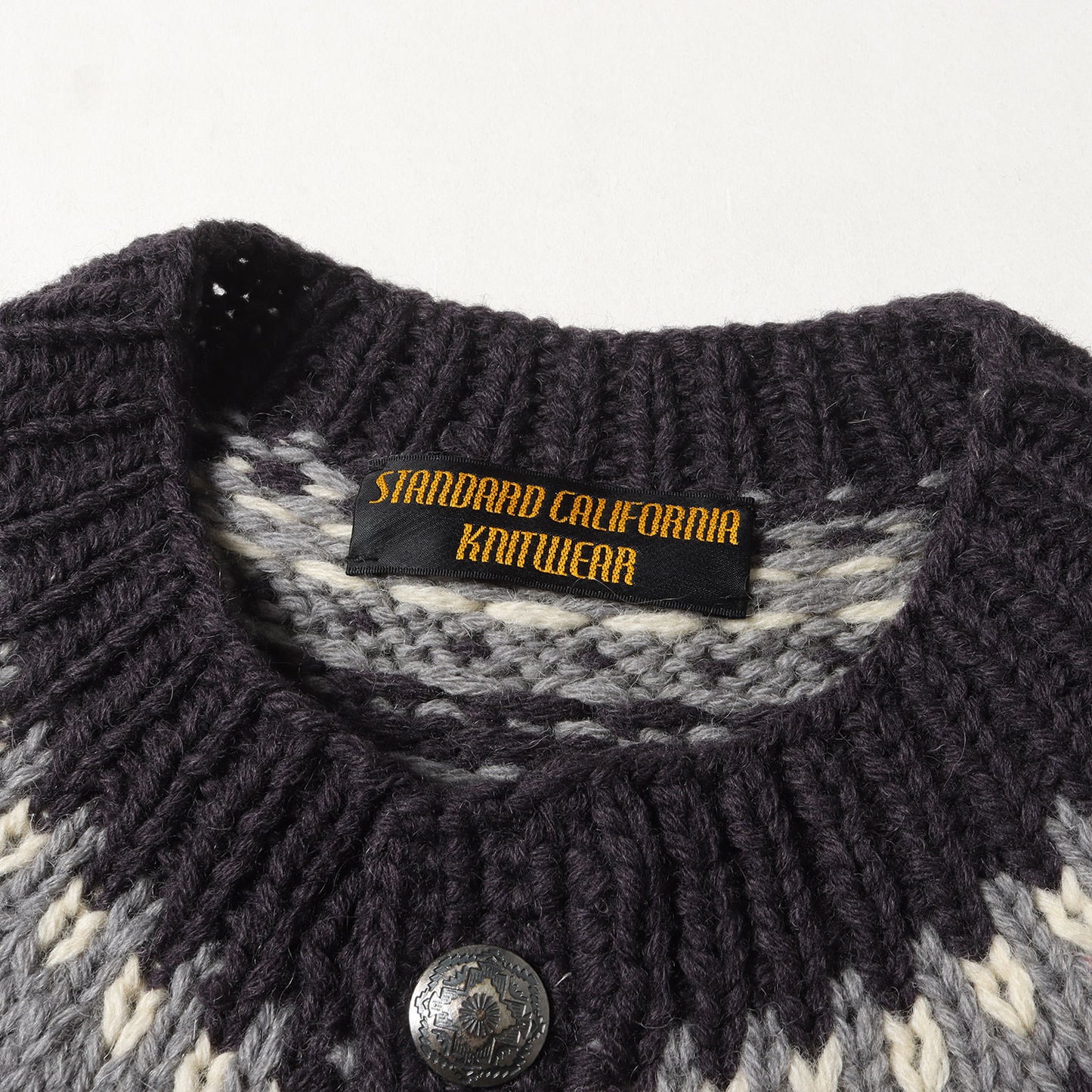 ノルディック コンチョボタン カウチン ニット カーディガン (SD Hand Knit Lopi Cardigan) / KNITWEAR