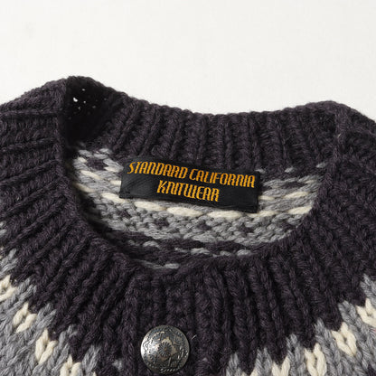 ノルディック コンチョボタン カウチン ニット カーディガン (SD Hand Knit Lopi Cardigan) / KNITWEAR