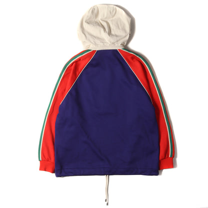 22AW 取り外し可能フード付き ワンポイント GG ロゴ ハーフジップ ジャケット (Logo Half Zip Jacket 695987 XJEH0) / ブルゾン プルオーバー アノラック パーカー