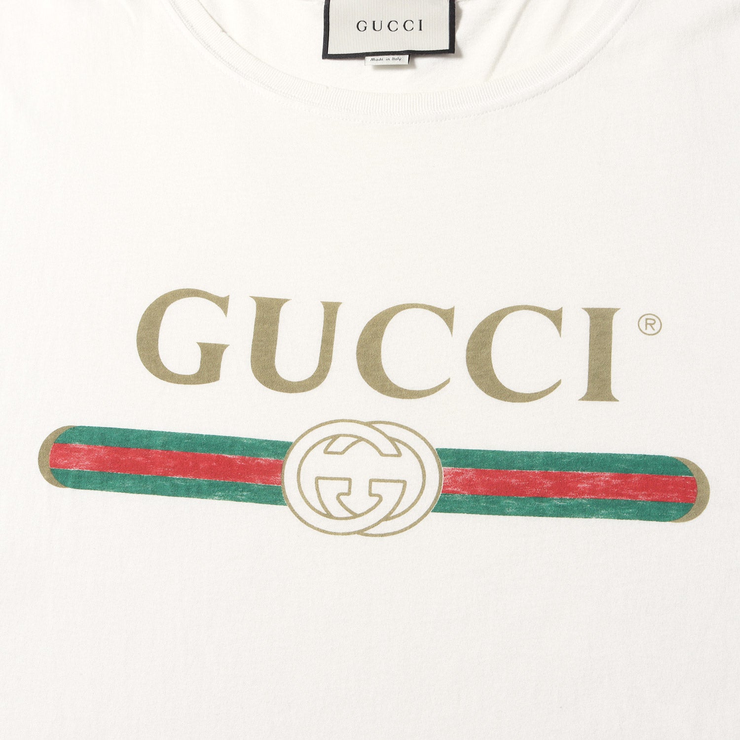 現行】GUCCI ヴィンテージロゴウォッシュド オーバーサイズ Tシャツ美品