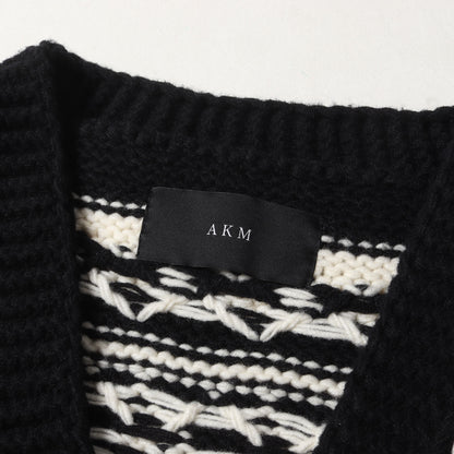22AW ノーカラー カウチン ニット カーディガン (CHIDORI BALOON NO COLLAR COWICHAN CARDIGAN K219 WAC007)
