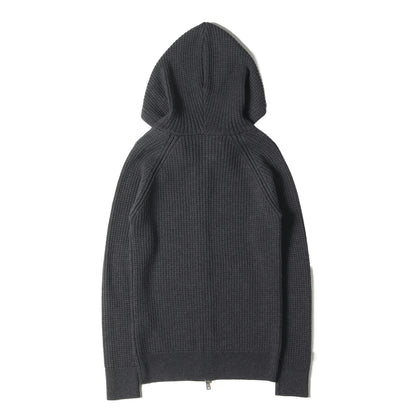 エクストラファインメリノウール ワッフル ダブルジップ パーカー (HEAVY WAFFLE ZIP PARKA K173 WOL006)