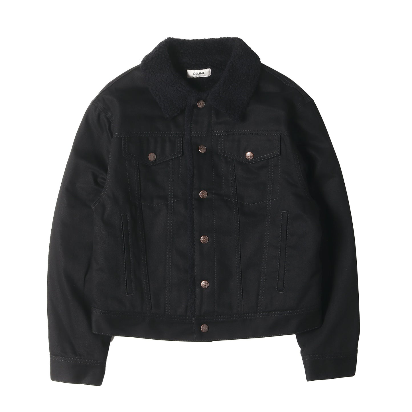 22AW バックロゴ ボア デニム トラッカー ジャケット (2Q523085T)